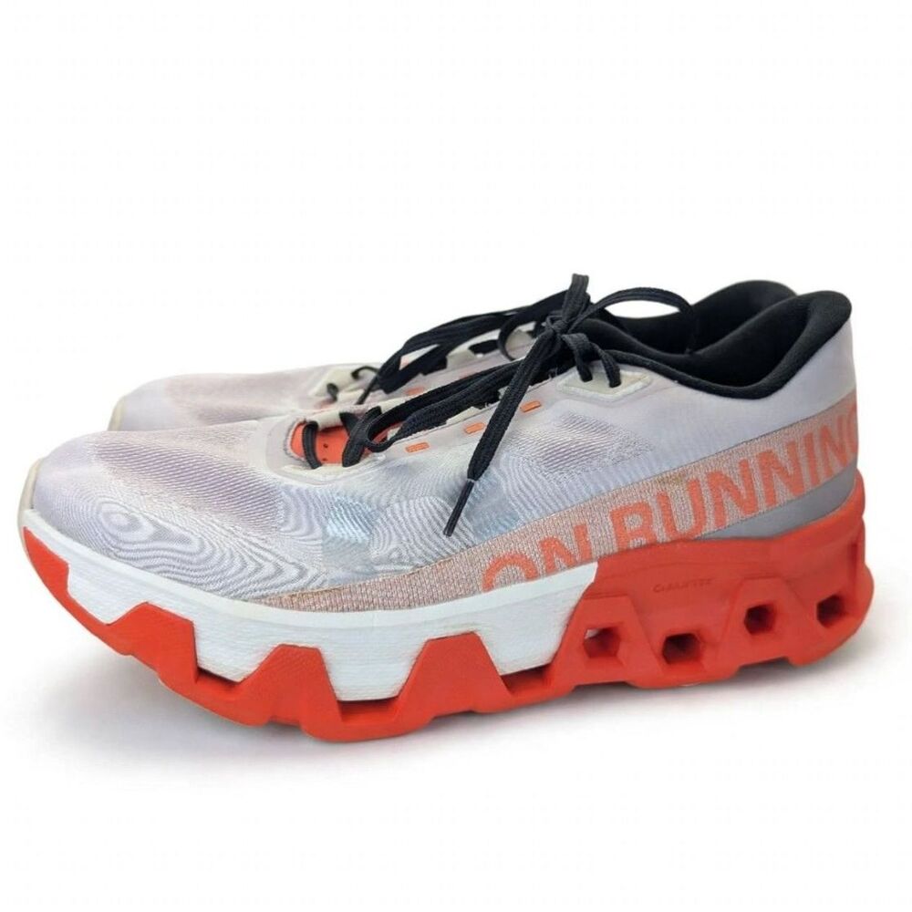 On Cloudmonster Hyper Mens 10.5 Running Shoes Mauve Flame 3ME10131906